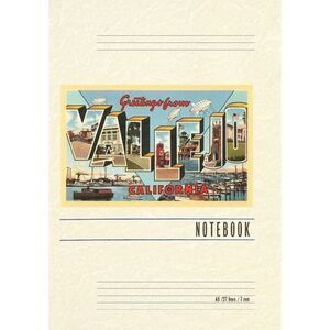 Vintage Lined Notebook Greetings from Vallejo, California -- Found Image Press